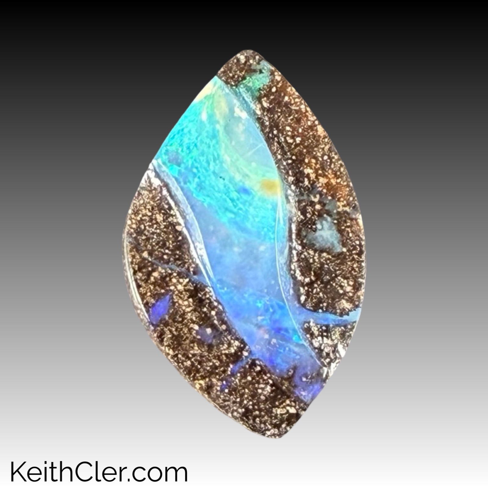 Boulder Opal Structure Cabochon 15 x 24