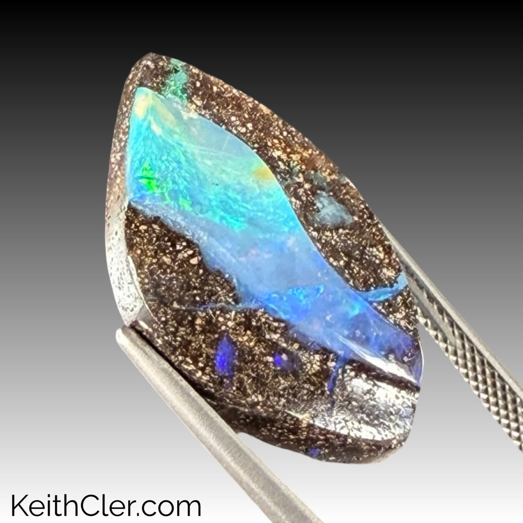 Boulder Opal Structure Cabochon 15 x 24
