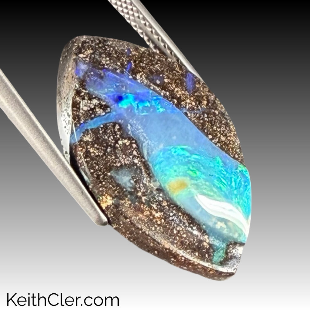 Boulder Opal Structure Cabochon 15 x 24