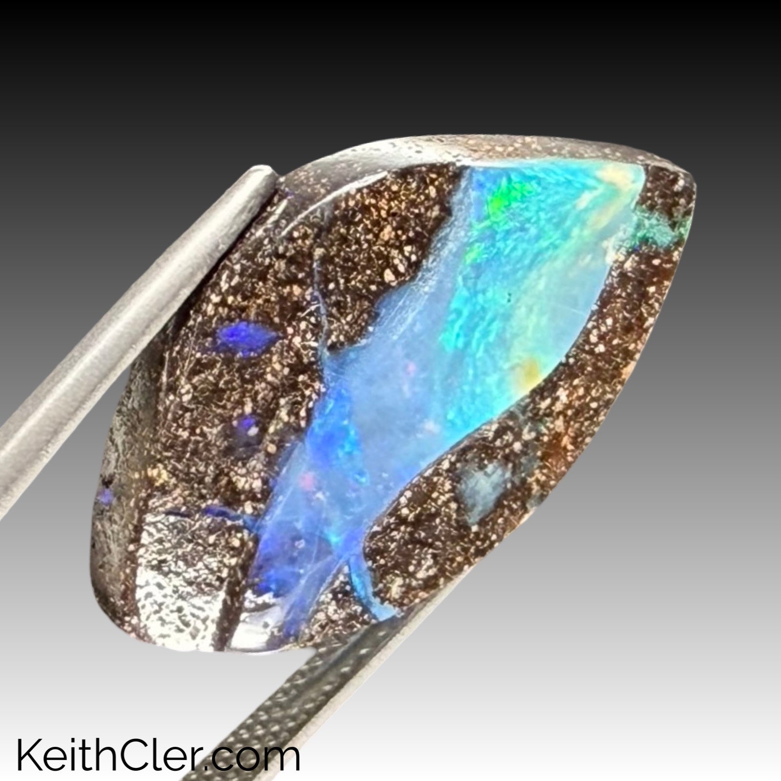 Boulder Opal Structure Cabochon 15 x 24