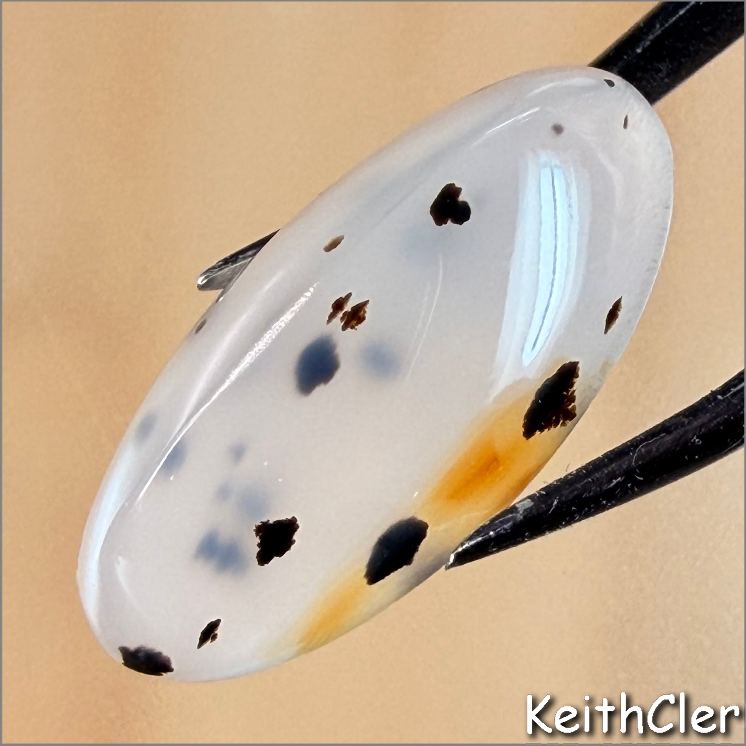 Montana Agate Cabochon - 13mm x 25mm