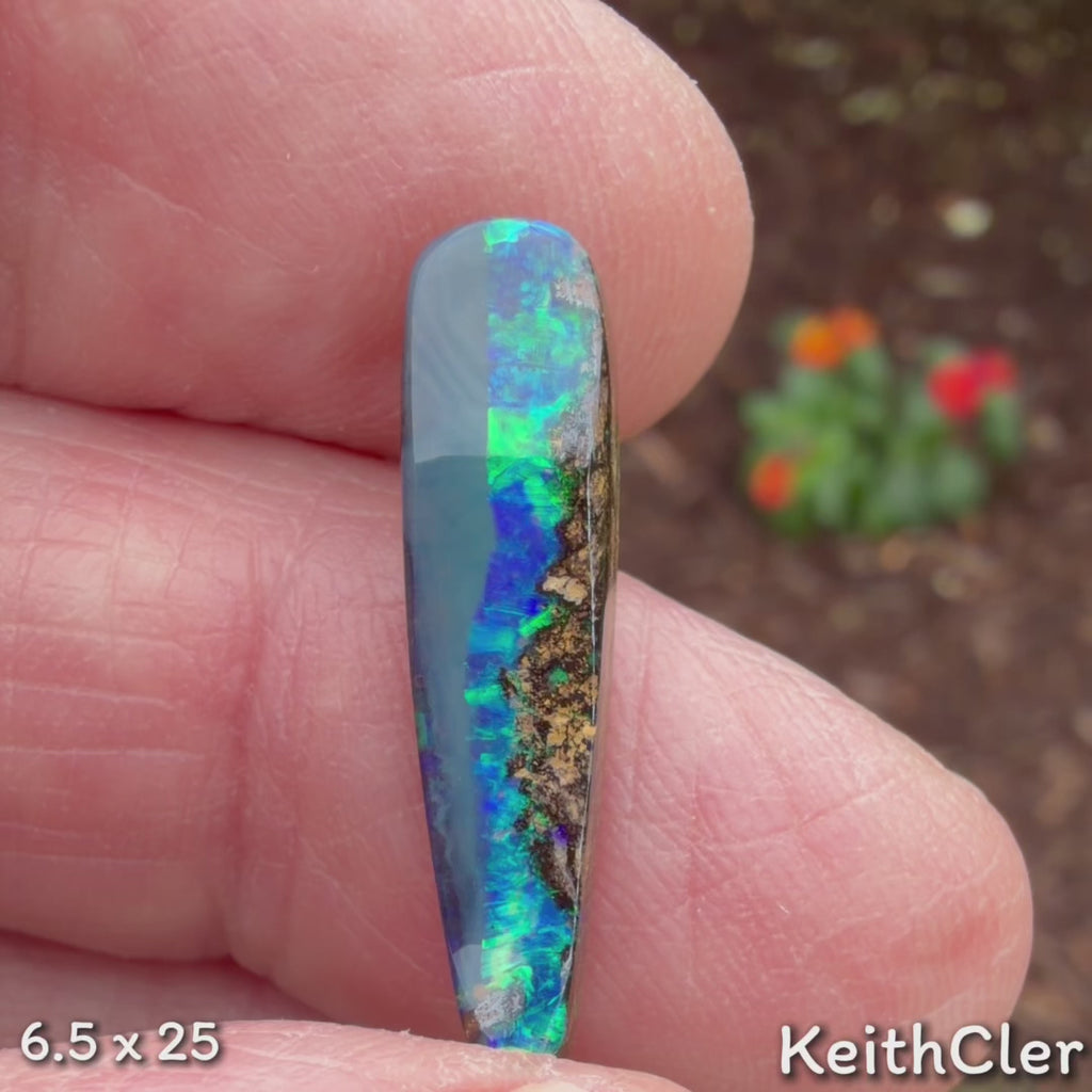 Boulder Opal - 6.5mm x 25mm