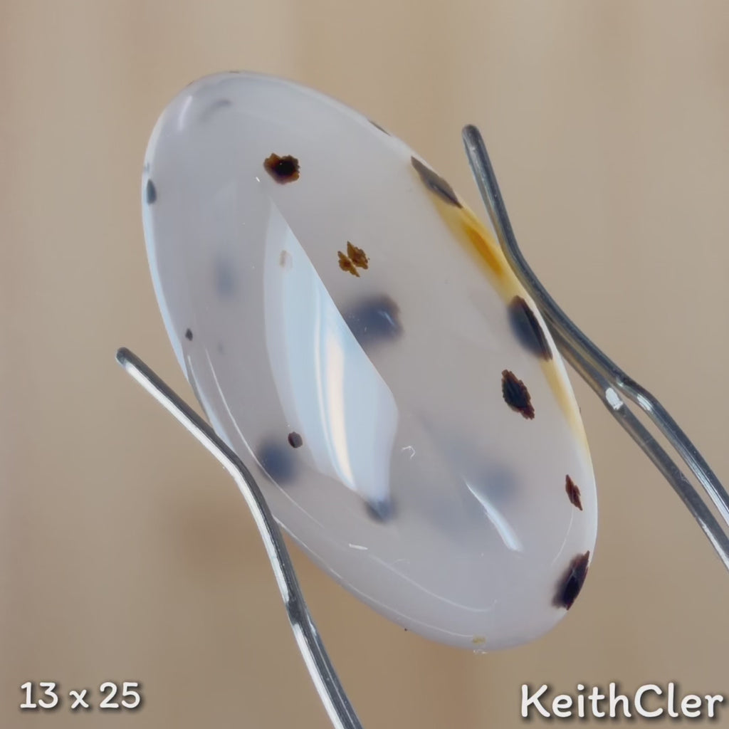 Montana Agate Cabochon - 13mm x 25mm