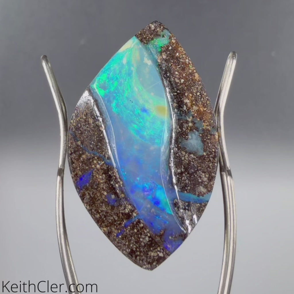 Boulder Opal Structure Cabochon 15 x 24